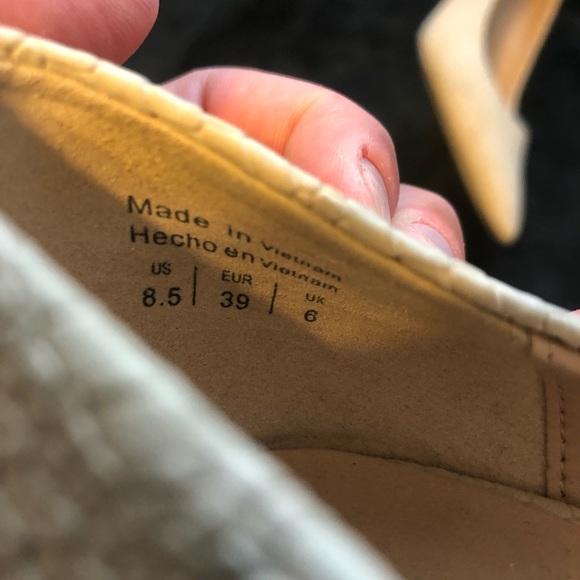 Call it Spring. Cream Snake print. Size 8.5 heels. - Picture 2 of 3